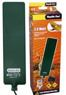 Греющая подушка Reptile One Low Voltage Heat Mat 6х24см 2,5Вт