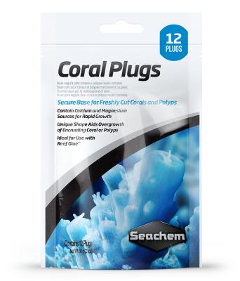 Плашки для кораллов Seachem Coral Plugs 12шт