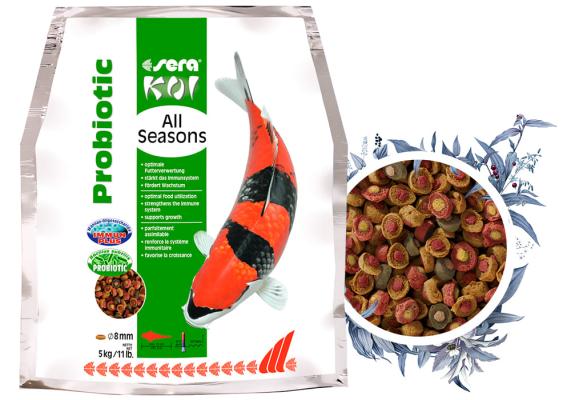 Корм для прудовых рыб Sera Koi All Seasons Probiotic 5кг